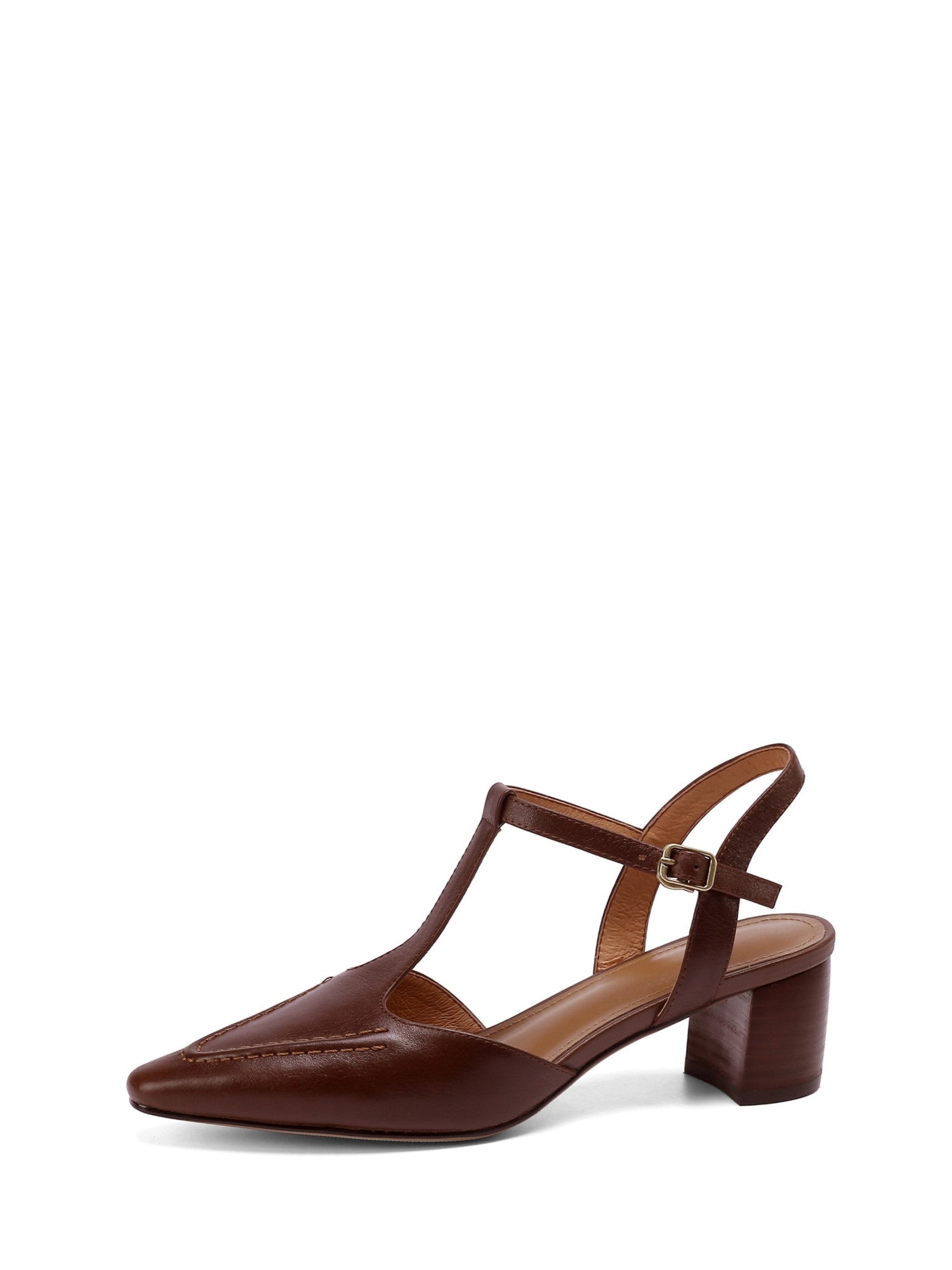 Loka-Brown-T-Strap-Leather-Pumps