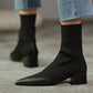 Lynn-Black-Sock-Boots-Model-1