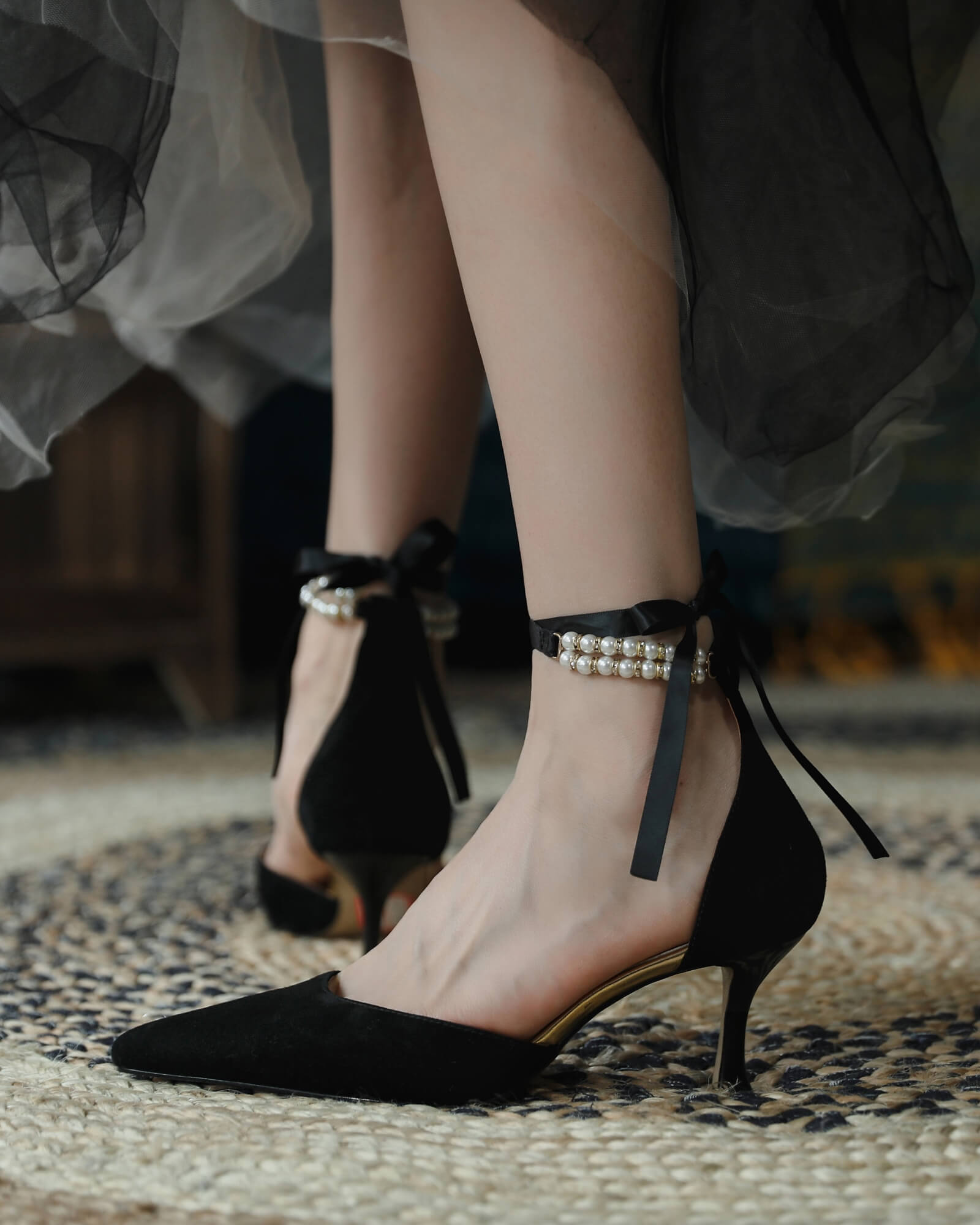 Women's Pumps Elegant Small Heel Shoes Thick Heel Low Heel Sandals Work  Evening EU38 Black : Amazon.de: Fashion