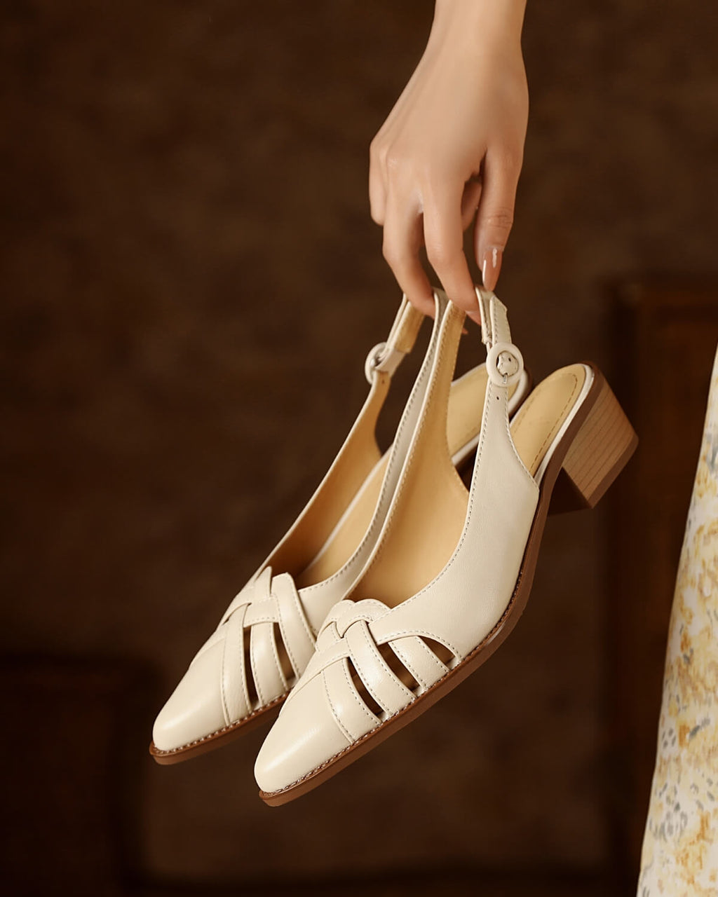 Milar-woven-slingback-pumps-lambskin-beige-2