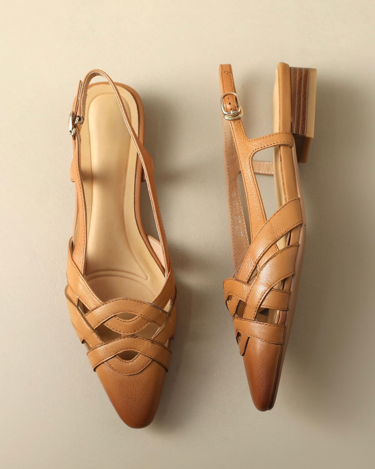 Moda-flat-leather-sandals-tan-1