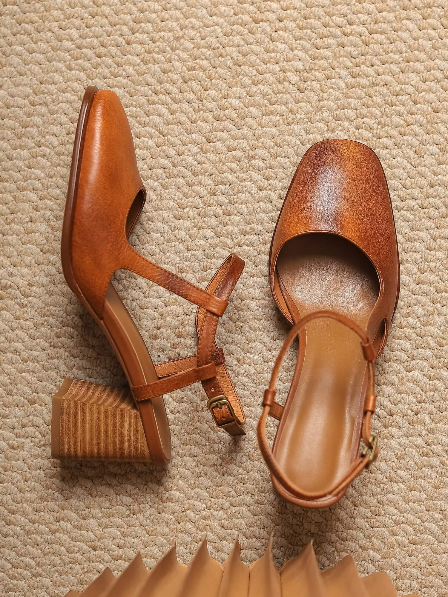 Tan ankle sales strap heels