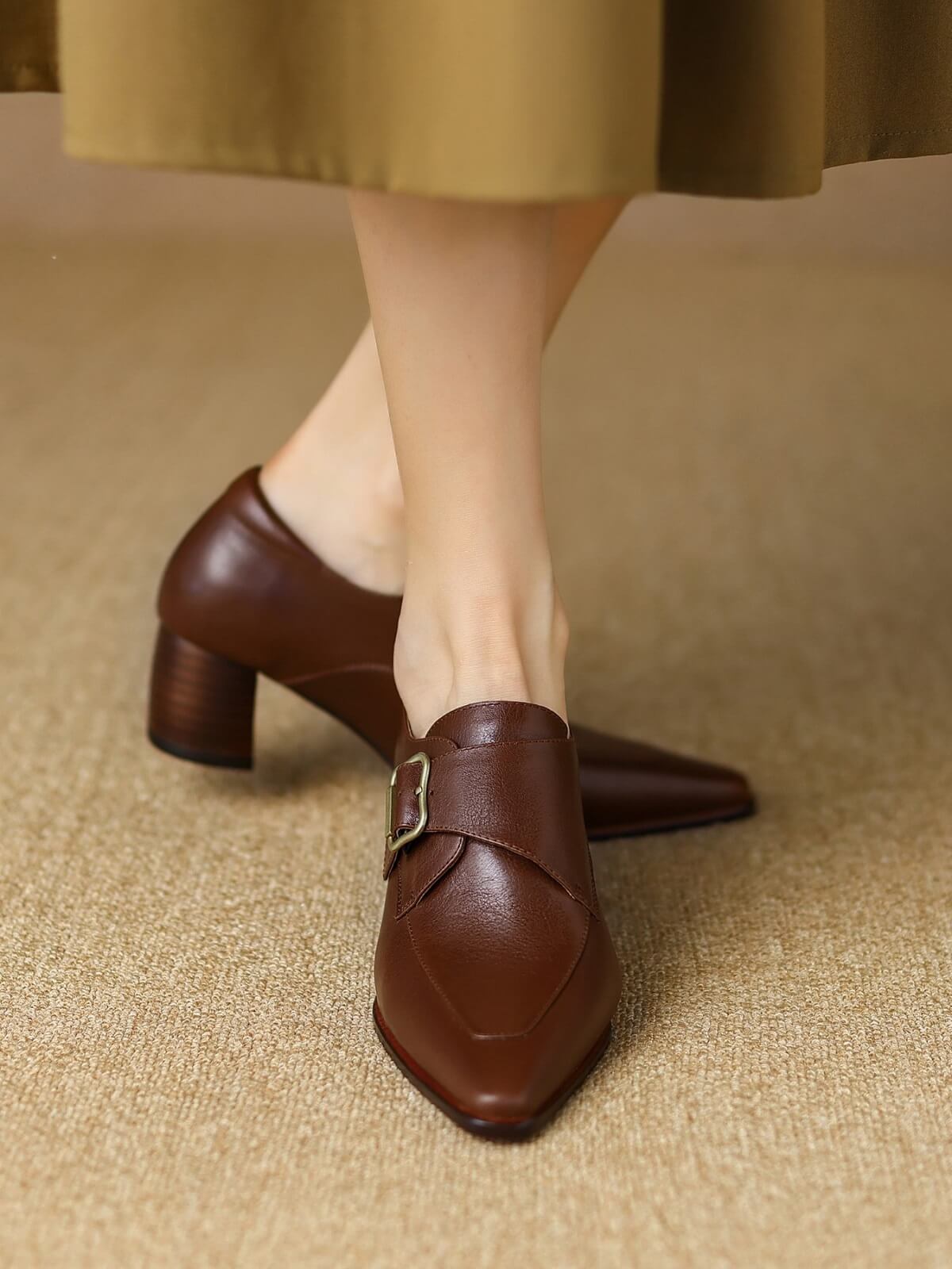 Monk-Brown-Leather-Loafers-Model