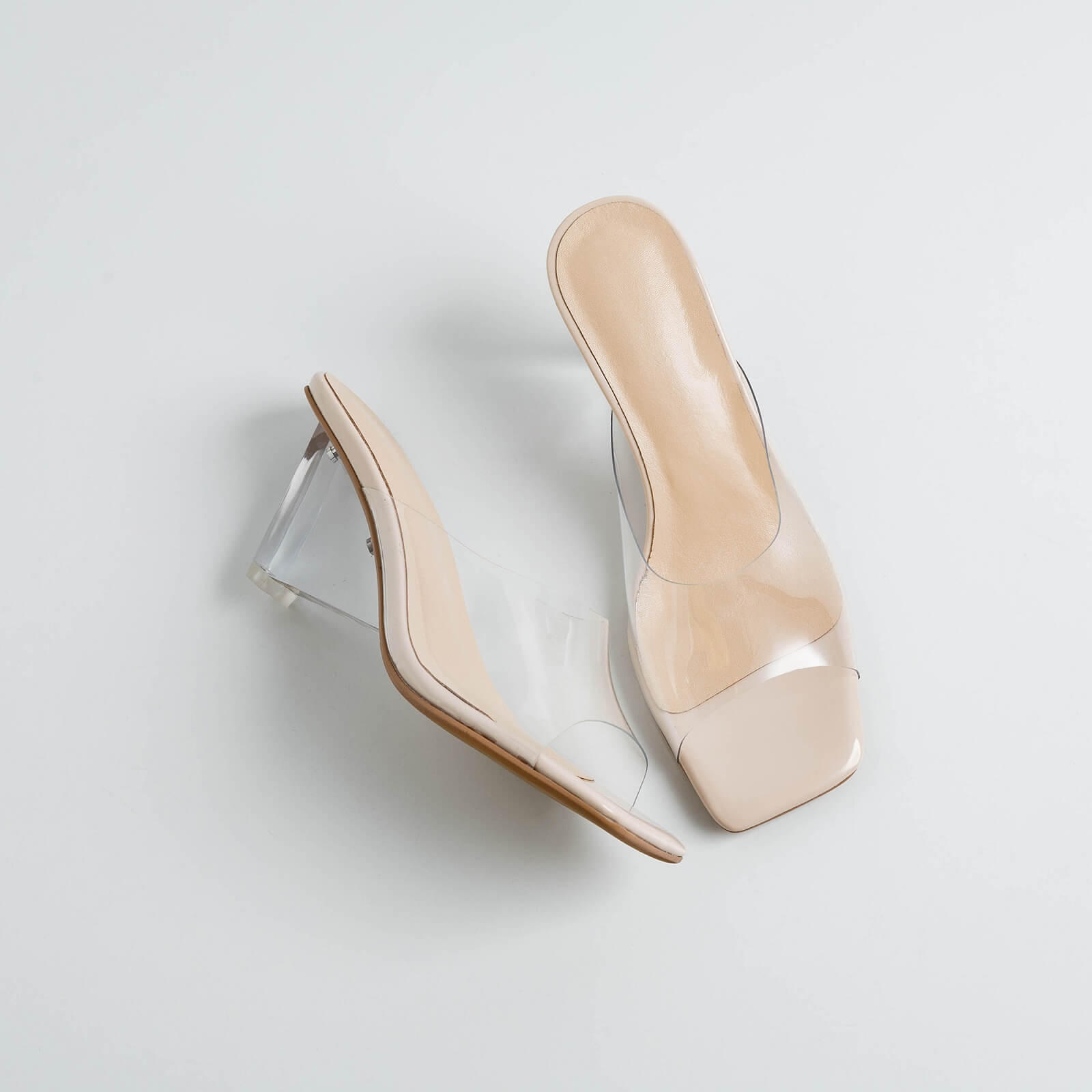 Clear sandal online wedges