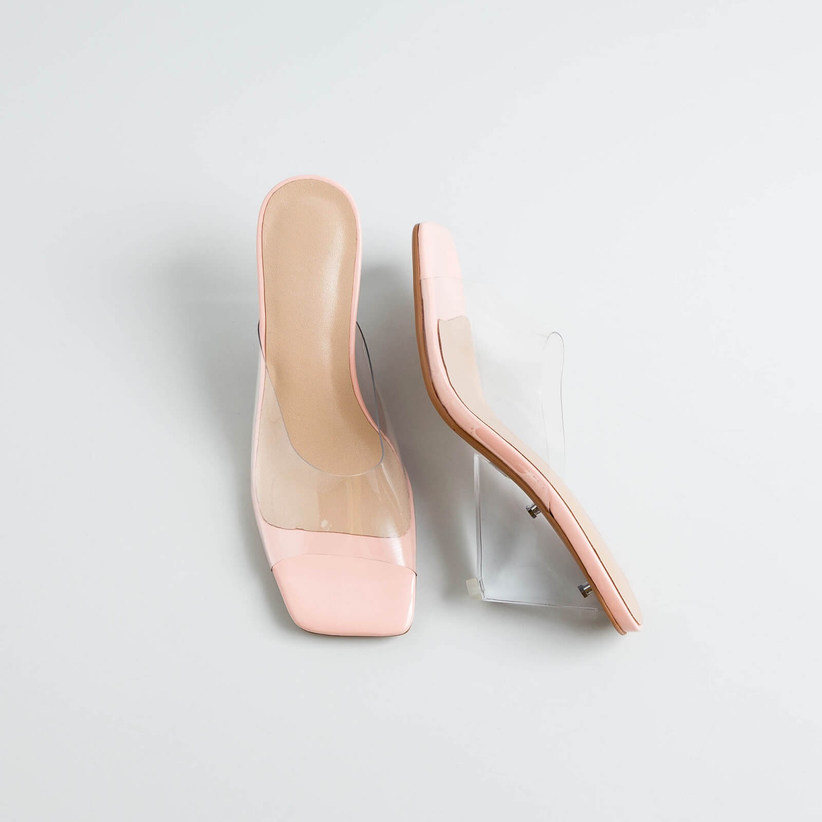 ROLISA-Falo-Square-Toe-Clear-Strap-Transparent-Wedge-Heels-Sandals-Pink-2