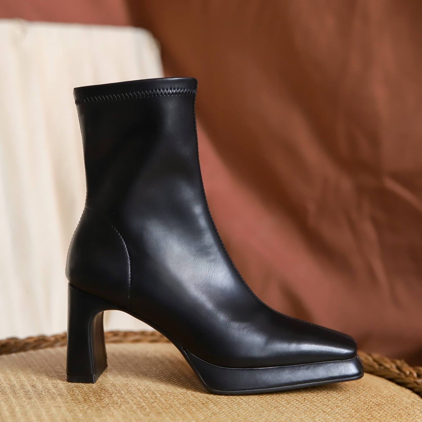 ROLISA-Goma-Square-Toe-Platform-Black-Stretch-Boots-1