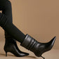 ROLISA-Milo-Slouchy-Ruched-Leather-Kitten-Heels-Mid-Calf-Boots-Black-Model-5