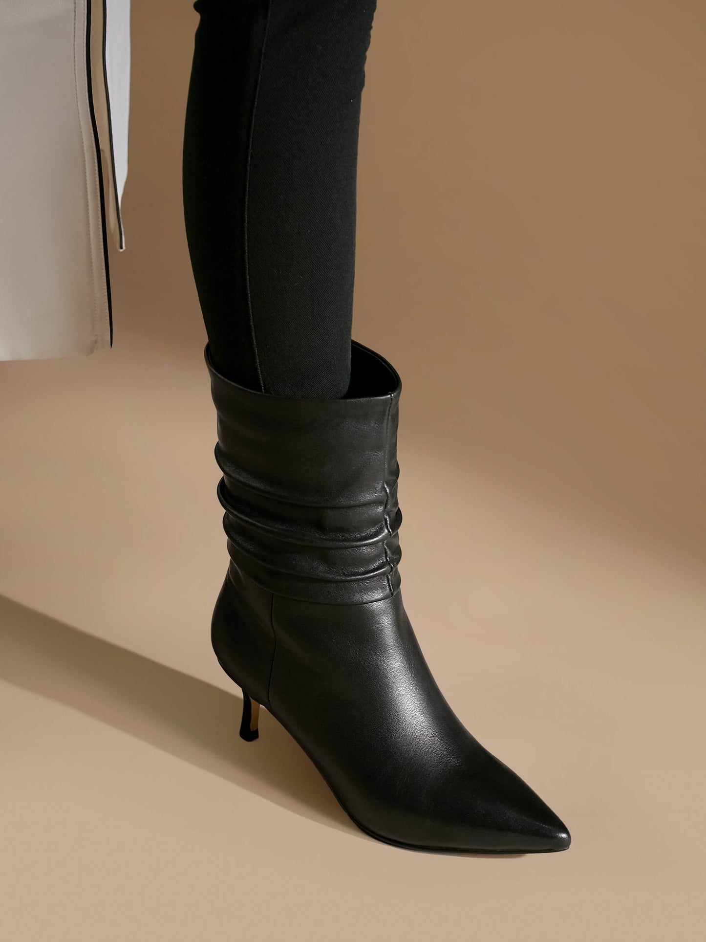 ROLISA-Milo-Slouchy-Ruched-Leather-Kitten-Heels-Mid-Calf-Boots-Black-Model