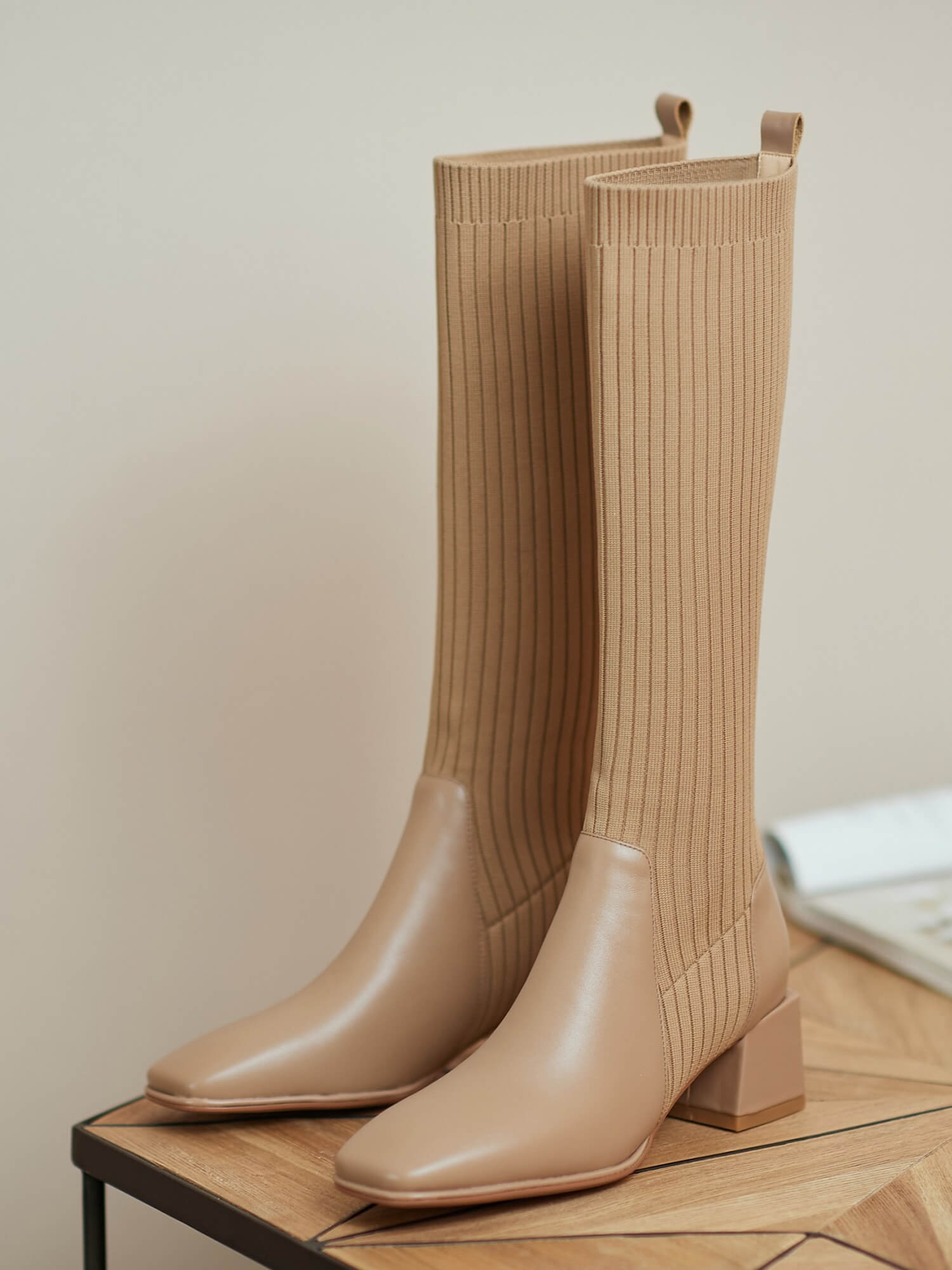 ROLISA-Relia-Knee-high-Block-Heel-Nude-Sock-Boots-1