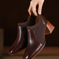Rafa-Dark-Brown-Leather-Ankle-Boots-Model