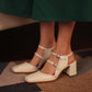 Ronto-White-Slingback-Mary-Jane-Pumps-Model