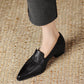 Saff-Ruched-Leather-Loafers-Model-1