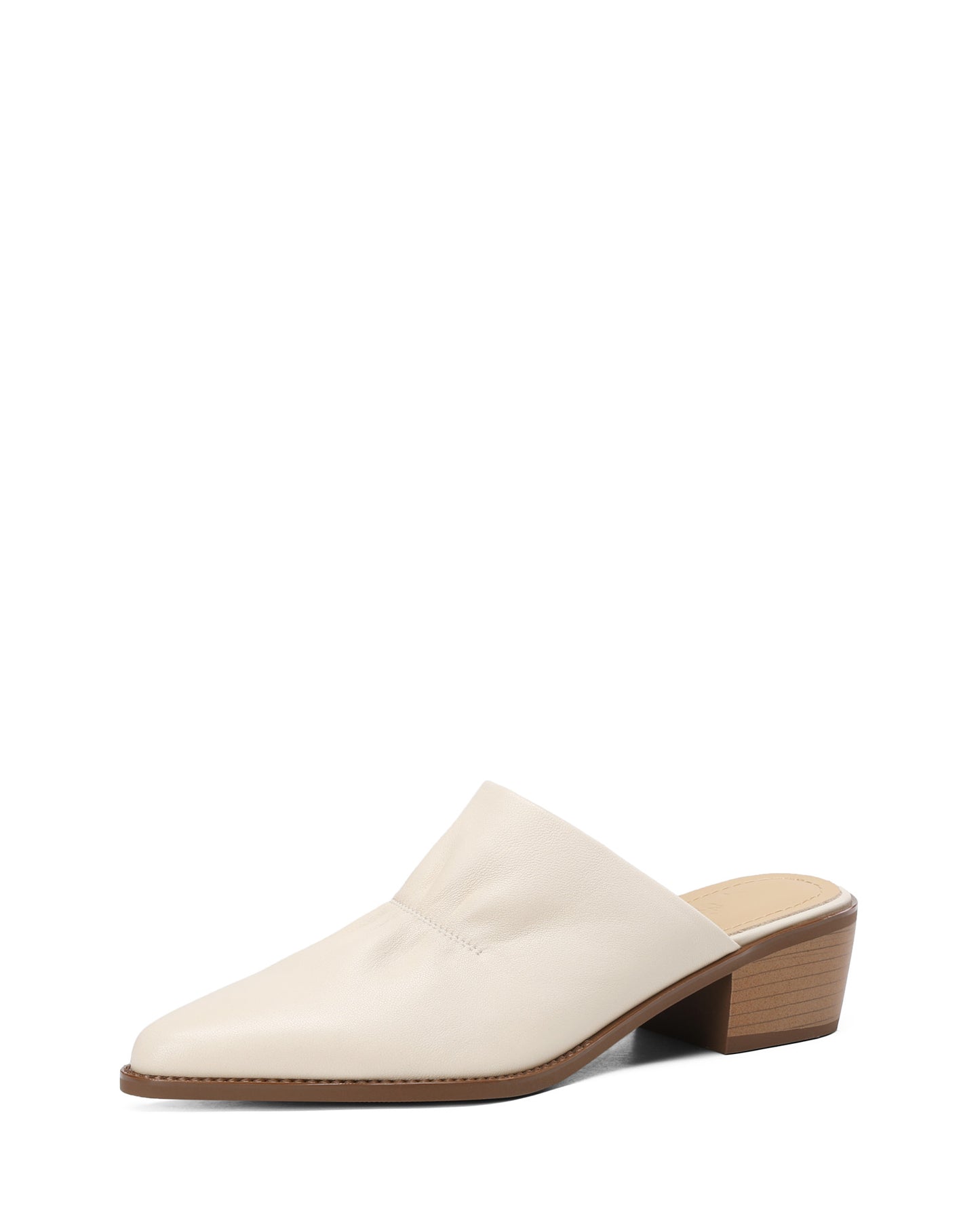 Saff-White-Ruched-Leather-Mules