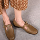Siana-Khaki-Leather-Loafers-Model-2