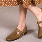 Siana-Khaki-Leather-Loafers-Model