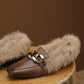 Tusa-Fur-Lined-Brown-Loafers-3