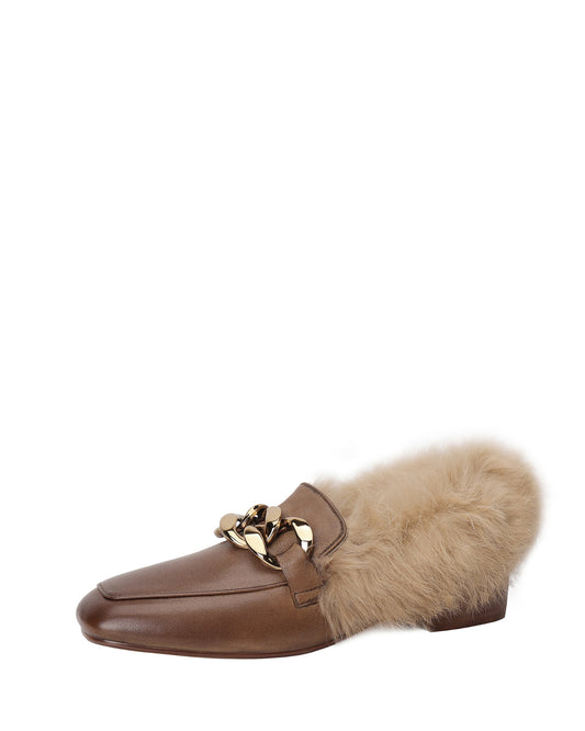Tusa-Fur-Lined-Brown-Loafers