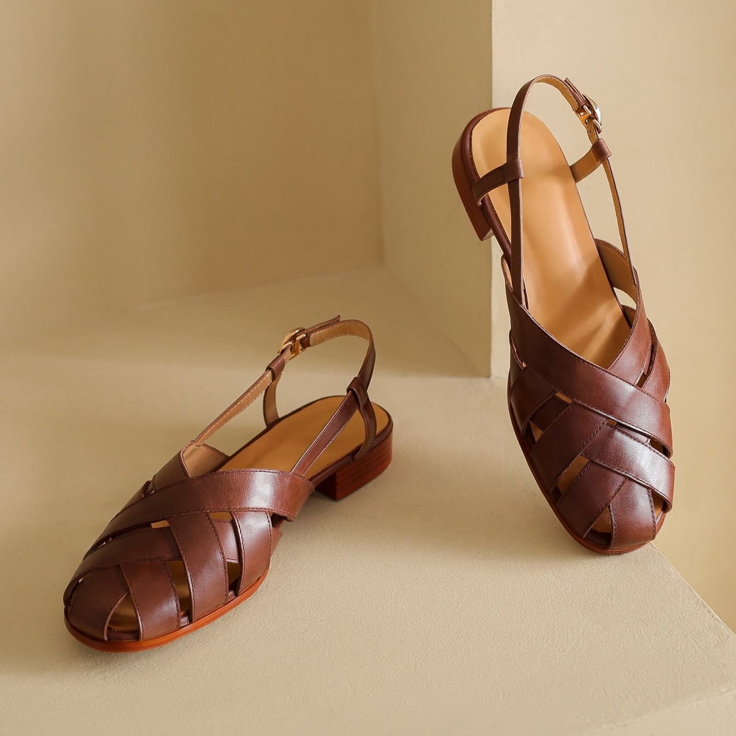 Velda-Women-Brown-Leather-Fisherman-Sandals-1