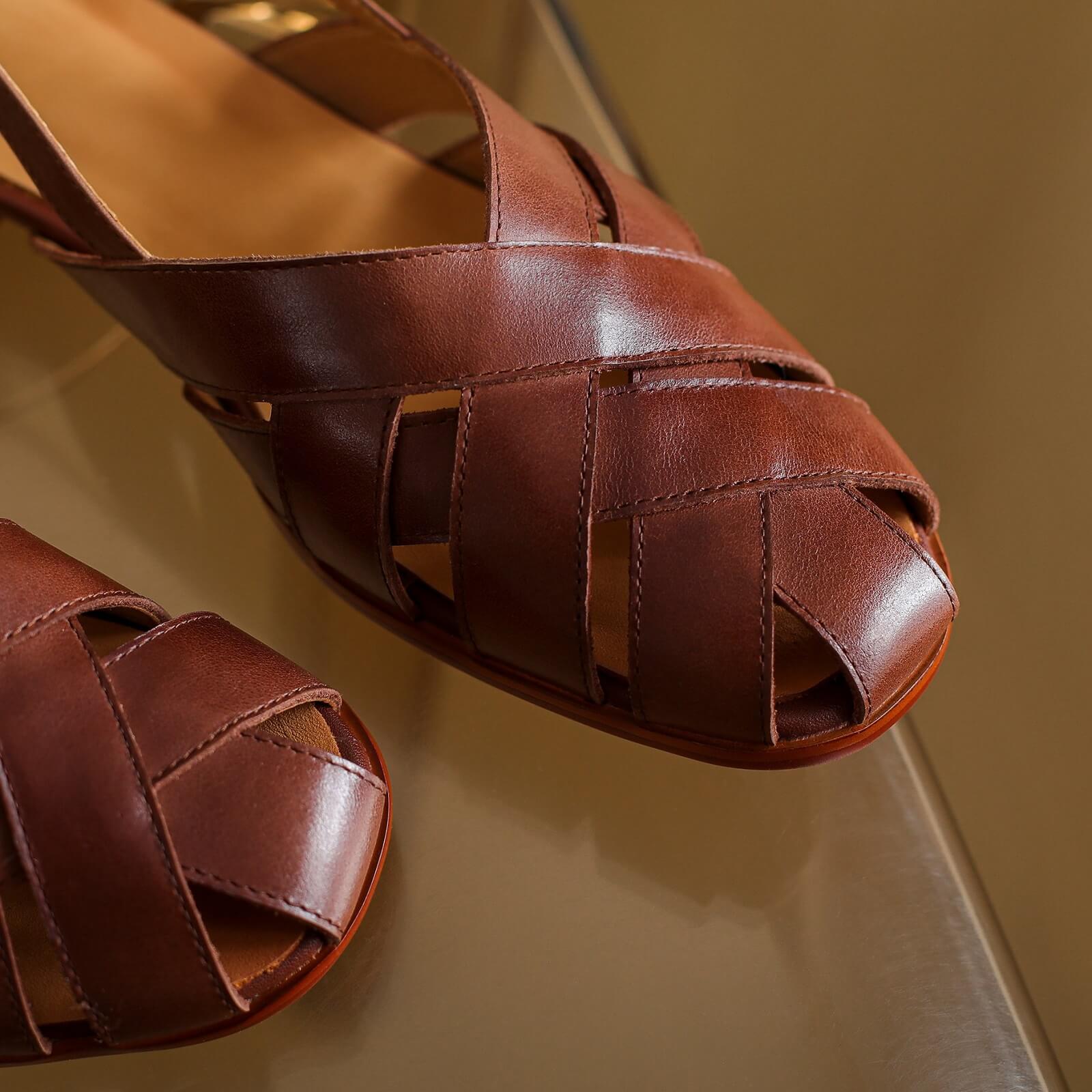 Buy YR Nowry flat sleeper fancy for women/flat sandal for women (Leather)  at Amazon.in