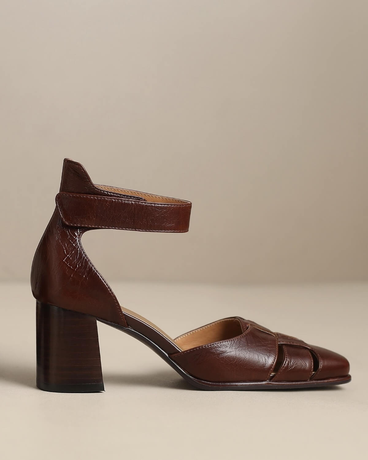 Verna-Square-Toe-Brown-Leather-Ankle-Strap-Heels-1